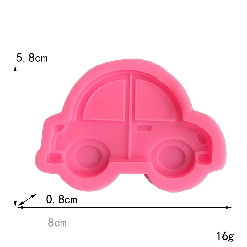 Cartoon car silicone mold DIY chocolate sugar cake baking decoration soft clay tool