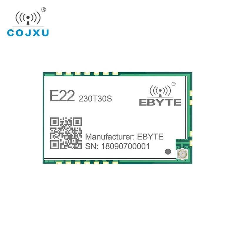 

LoRa TCXO 230MHz 30dBm SMD E22-230T30S Wireless Transceiver IPEX Stamp Hole 1W Long Distance Transmitter and Receiver