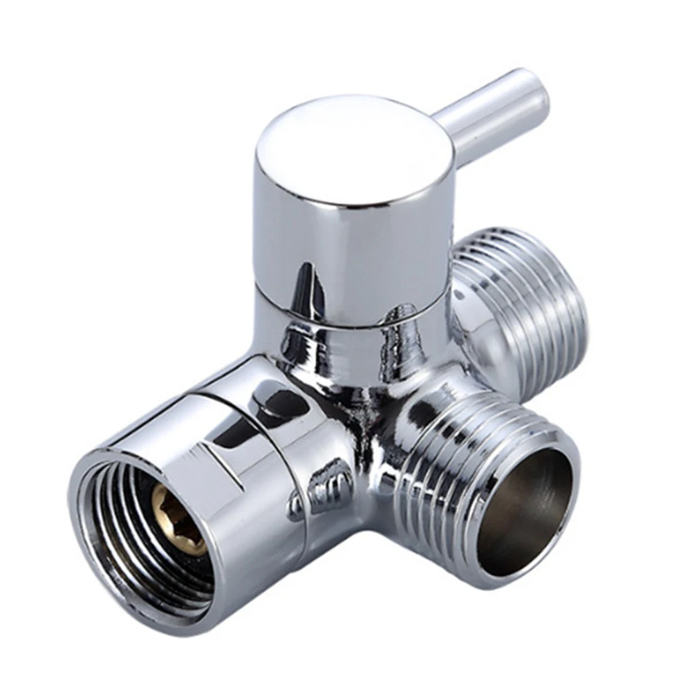 

3 Way Diverter Valve T Adapter Converter For Shower Head Diverter Valve Three-way Water Distribution Valve Bathroom Accessories