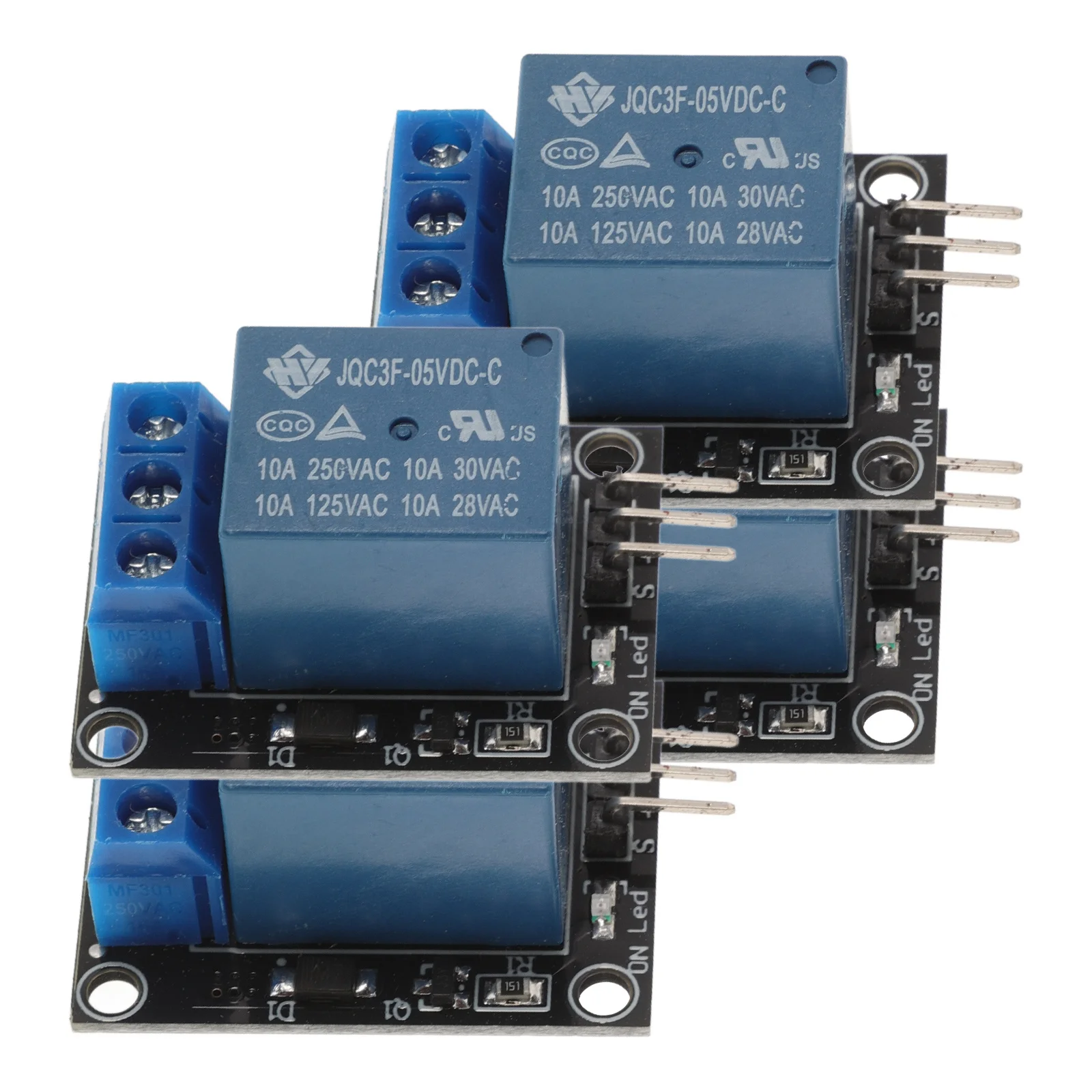 Módulo de relé de 4 Uds., placa de relé de un solo canal de 5V para brazo Avr Mcu, dispositivo de Control de electrodomésticos Compatible