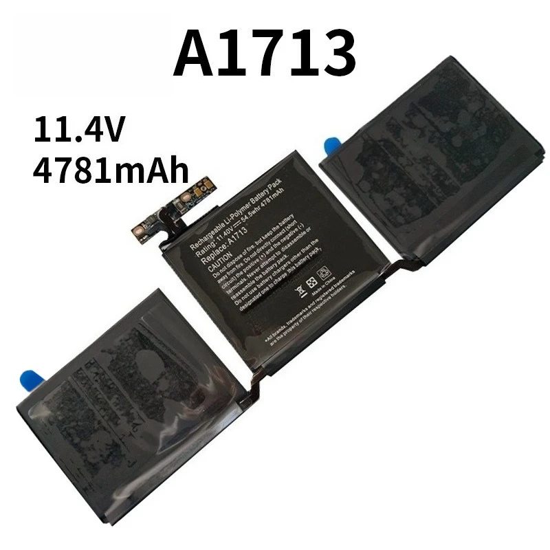 

A1713 4700mAh 11.4V Li ion Battery For MacBook A2159 A2289 A2338 A2171 Replacement Laptop Battery Bateria