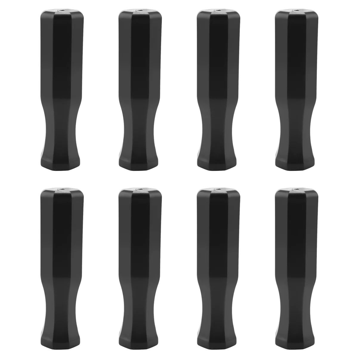 Table Football Machine Accessories Foosball Handle Grips Octagonal Plastic Handles for Standard Table Feet (8 Pack)