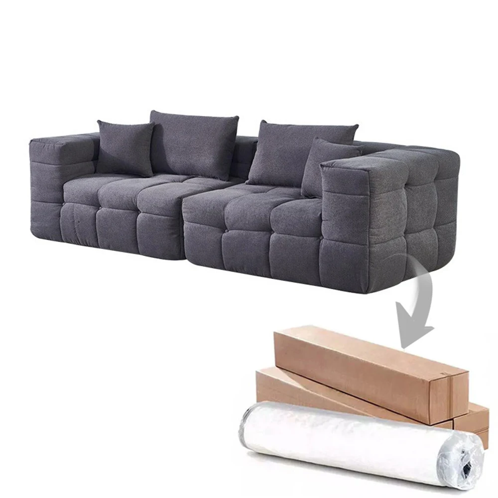 

Living Room Corduroy Modular Sectional Compress Sofa In Box Vacuum Compression Sofa Vacuum Compressed Sofa