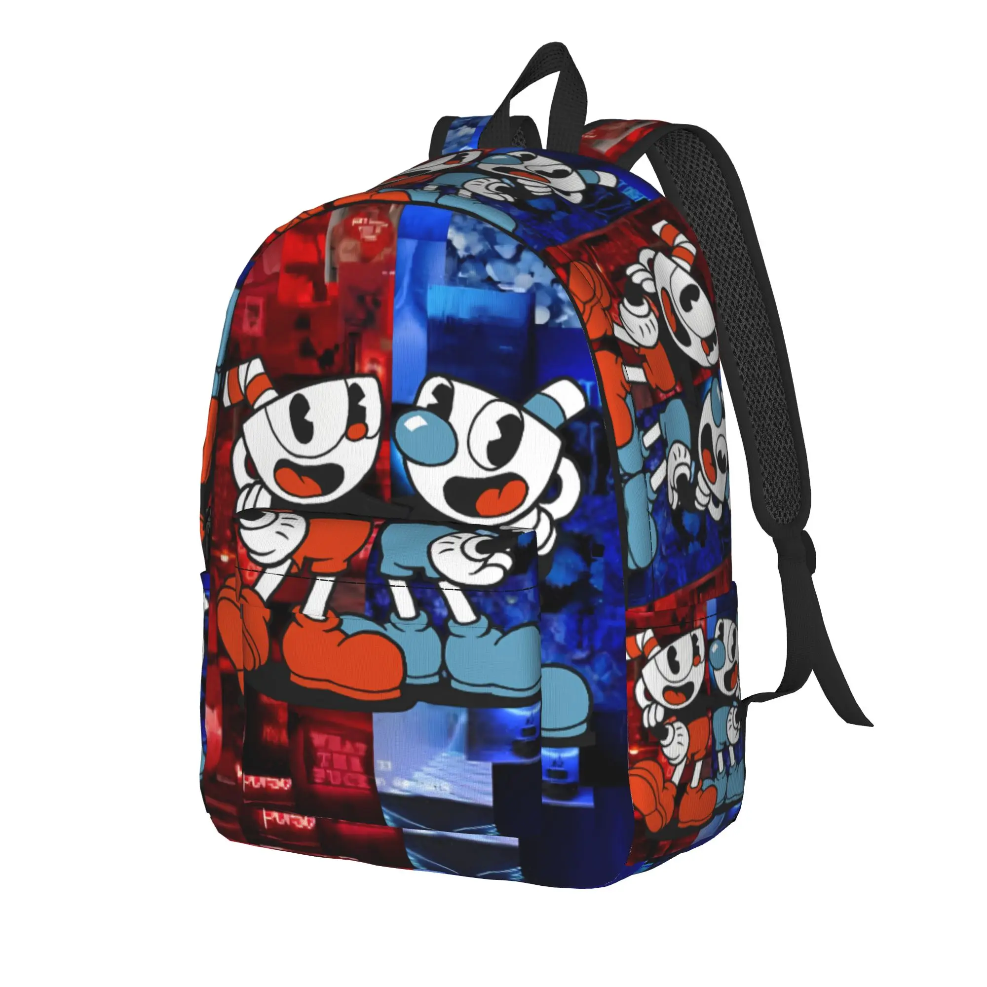 Custom Retro Gothic Hot C-Cupheades Backpack  College Backpacks Student Unisex Durable High School Bags Streetwear Rucksack