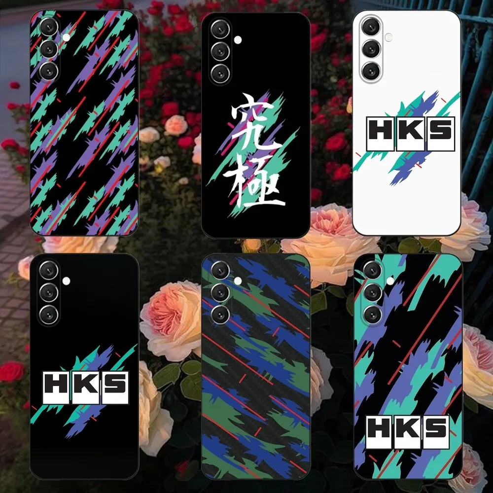 

Sports Car H-HKS Phone Case For Samsung Galaxy A13,A21s,A22,A31,A32,A52,A53,A71,A80,A91 Soft Black Cover