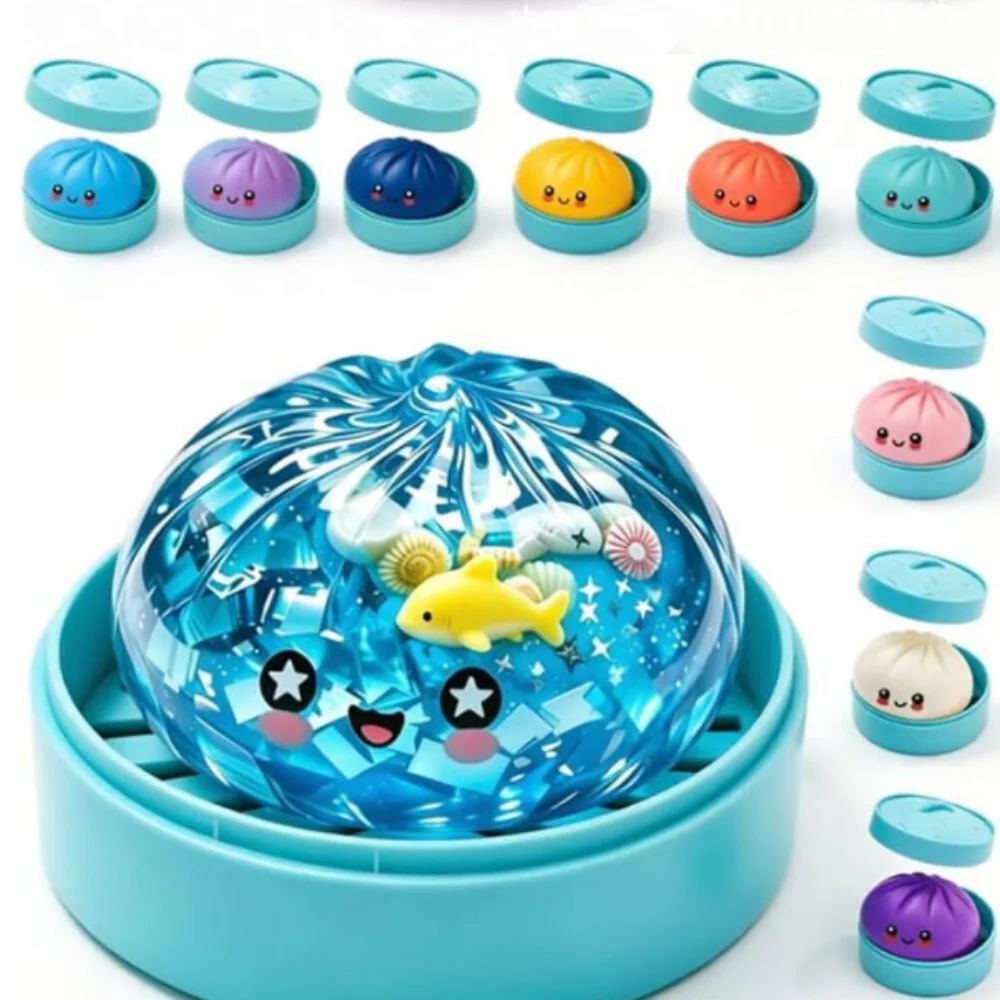 100+Pcs Surprise Box Toys Novelty Stress Relief Assorted Squishy Figures Blind Box Fun Mystery Fidget Stress Relief Surprise