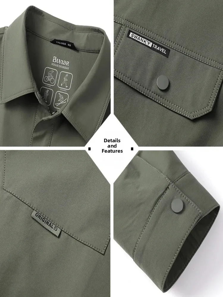 

Pierre Cardin Men's Casual Busin Jaet Collar Coat Autumn Spring Anti-Wrinkle Faionable Versatile Workwear Open Cardigan