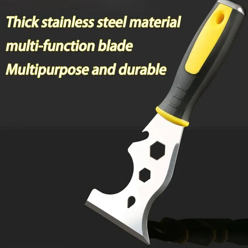 

Stainless Steel Putty Knives Scraper Multi Purpose Drywall Spatula Heavy Duty Paint Scraper With Rubber Handle For Wall Painting