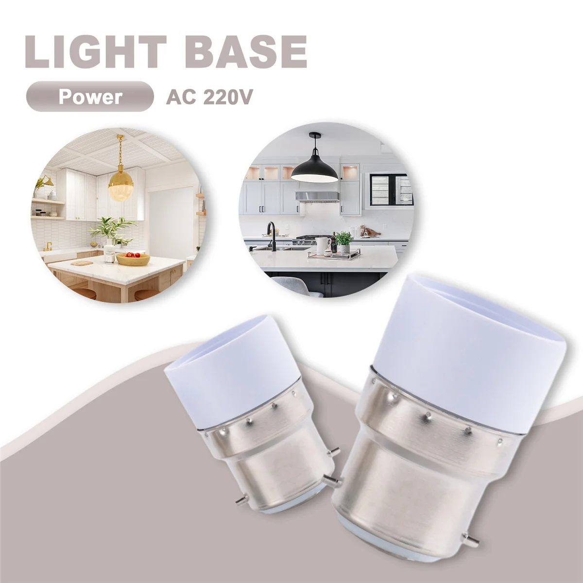 Nuevo AC 220V B22 a E14 Base enchufe lámpara bombilla adaptador soporte 4 Uds