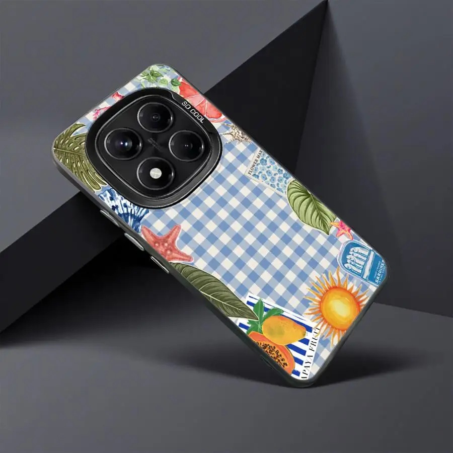 เคสสำหรับ Xiaomi Poco F4 F3 GT C50 C51 X5 X3 NFC X3 Pro เคสหลังโทรศัพท์ลายกุ้งมังกรและกุ้งลายทะเลเท่ๆ