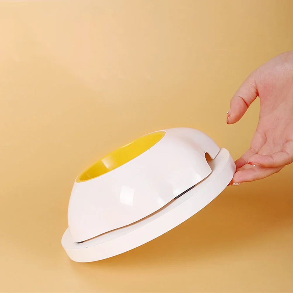 

Egg Shape Plastic Pet Sturdy Dog Food Feeder Reusable Puppy Bowl Travel Pet Feeding Container For Small Cat Dog Rabbit Cute