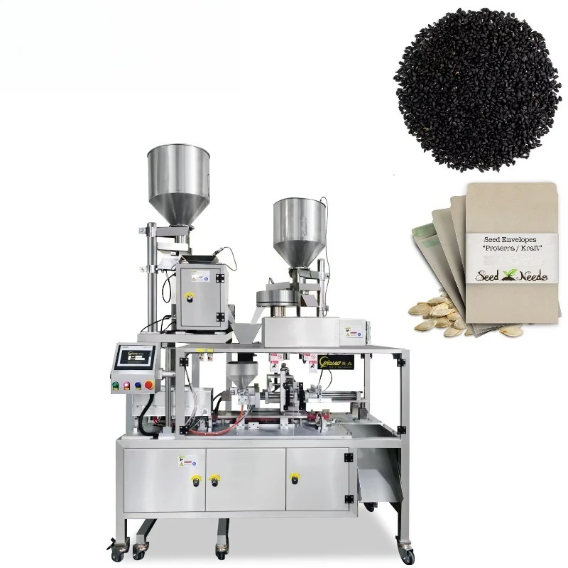 Customized Envelope Doypack Pouch Premade Bag Packing Machine for Seeds Nuts Grains Superfoods Beans Pulses Legumes