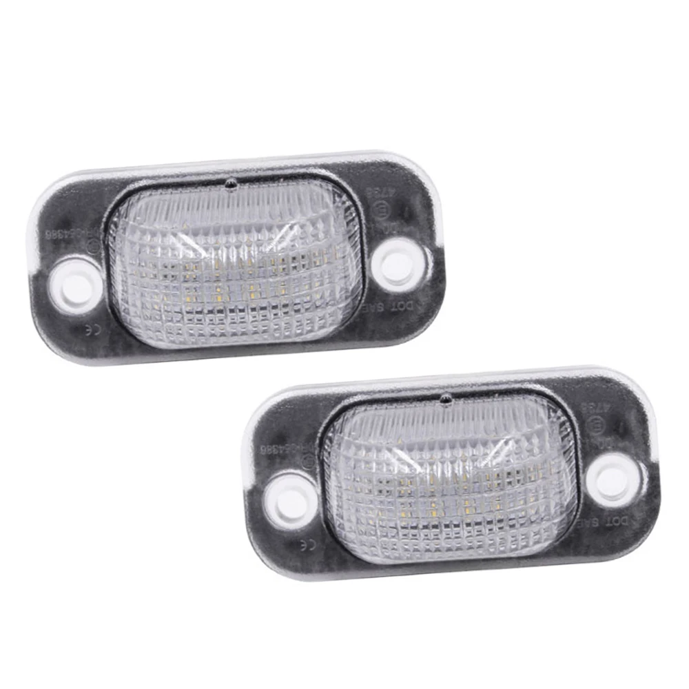 8 V-15 V DC 2 pcs LED License Plate Lamps for Seat Toledo 1991-1999 VW Golf 1983-1992 Jetta 1984-1991
