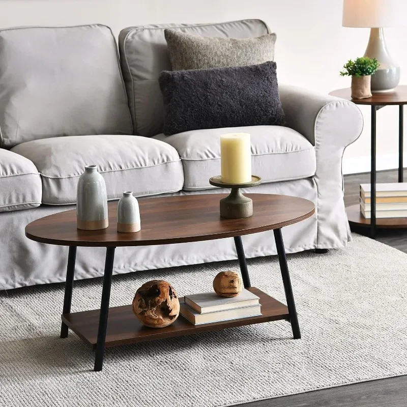 Modern coffee table, home essentials coffee table, suitable for living room, bedroom, garden, easy to assemble