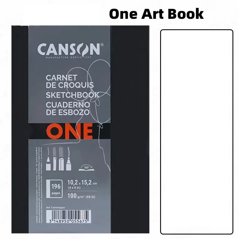 Libro de pintura Canson de importación francesa, libro de bocetos, libro de arte, libro de pintura de un arte, libro de bocetos de grano fino, libro de plomo de color carbón