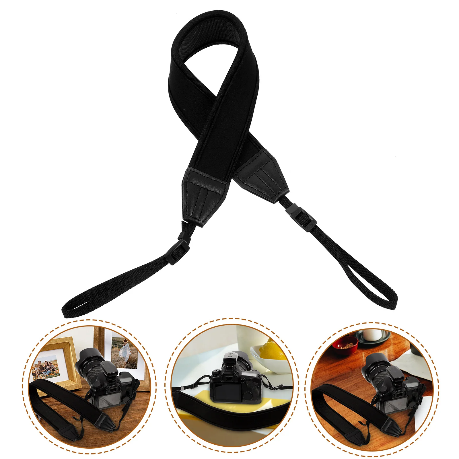 

Adjustable Camera Strap for Outdoor Activities Hiking Camping Comfortable Durable Safe Secure Attachment Gift Camera Strap