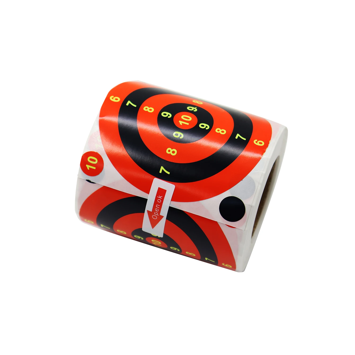 300 قطعة من أهداف الورق ذاتية اللصق للرماية - لفة أهداف ورقية تفاعلية مقاس 3 بوصة لإطلاق النار على الحبيبات