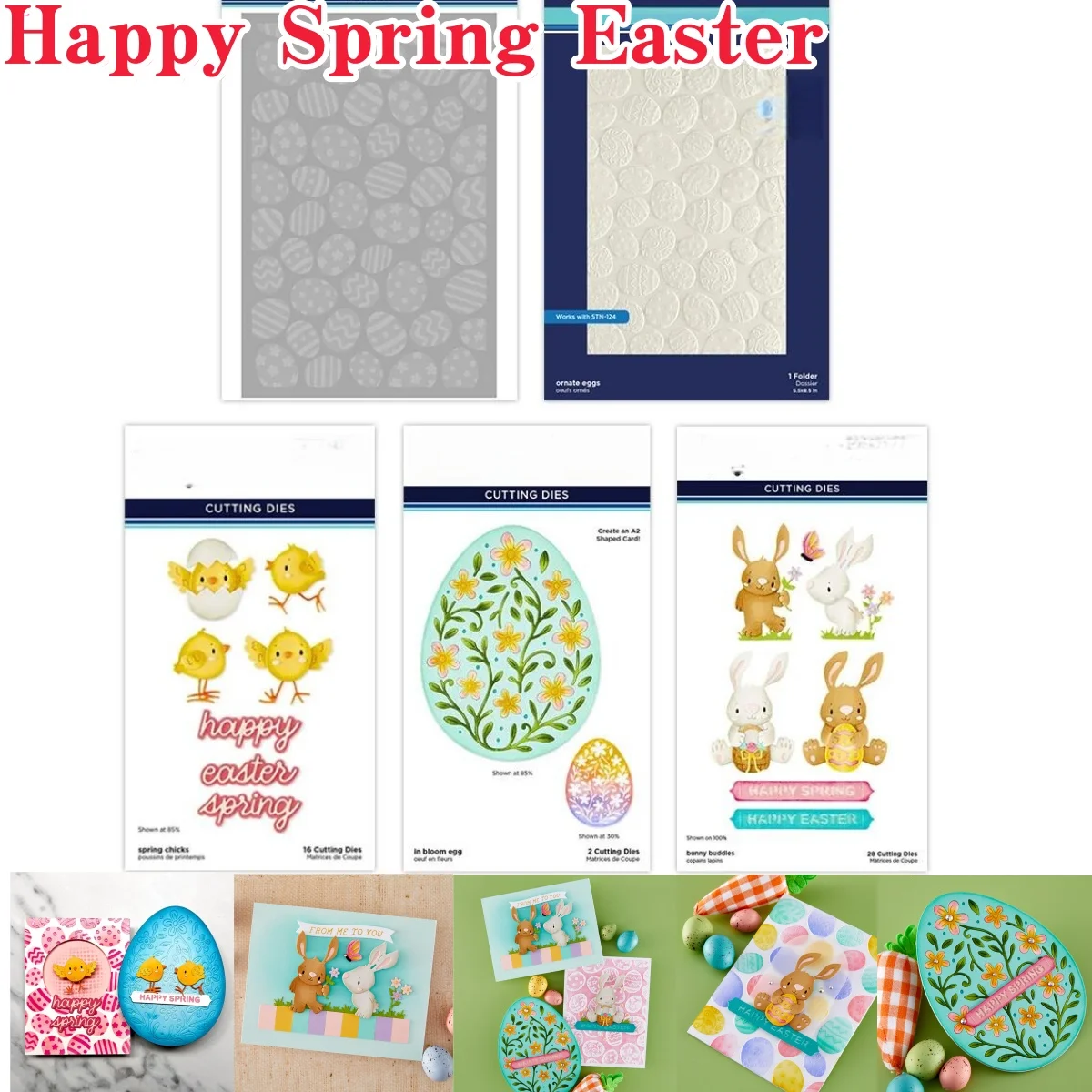 

In Bloom Egg Bunny Easter Metal Cutting Dies Stencil Hot Foil For DIY Scrapbook Craft Decoration Template Supplies Greeting Card