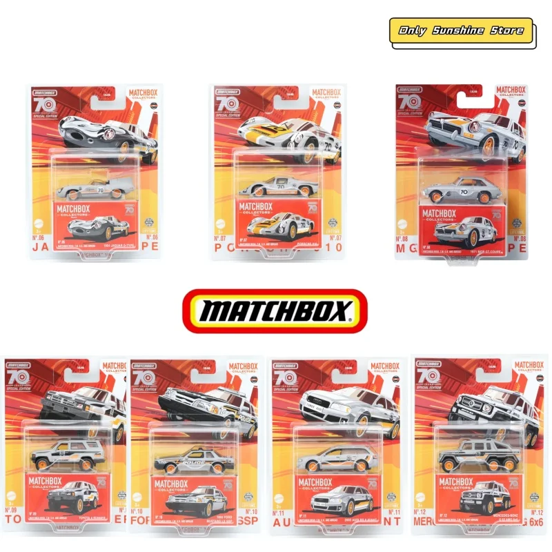 

Коллекционный набор Matchbox в честь 70-летия Porsche, литые игрушечные машинки, без RTR, игровой набор для быстрого сбора, модели из сплава для игр на транспортных средств