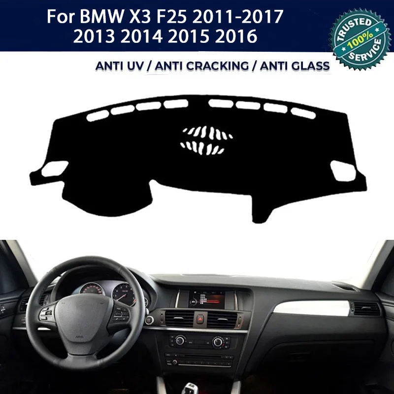 

Custom Anti-UV Dashboard Cover Dash Mat Protector Pad For BMW X3 F25 2011-2017 2013-2016 Center Console Accessories Sunshade