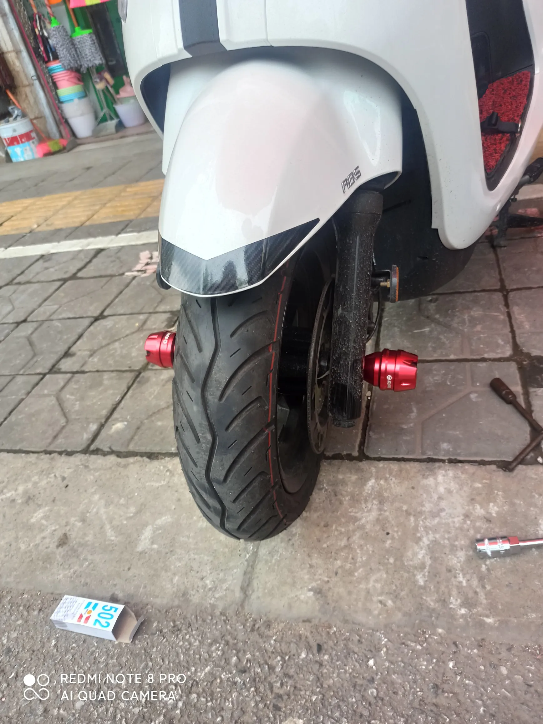 Chekis Genuine Motorcycle Accessories Suitable for Honda Pcx125/150/160 Adv150/Adv160 Modified Front Wheel Anti-Collision Ball Front Fork Cup Front