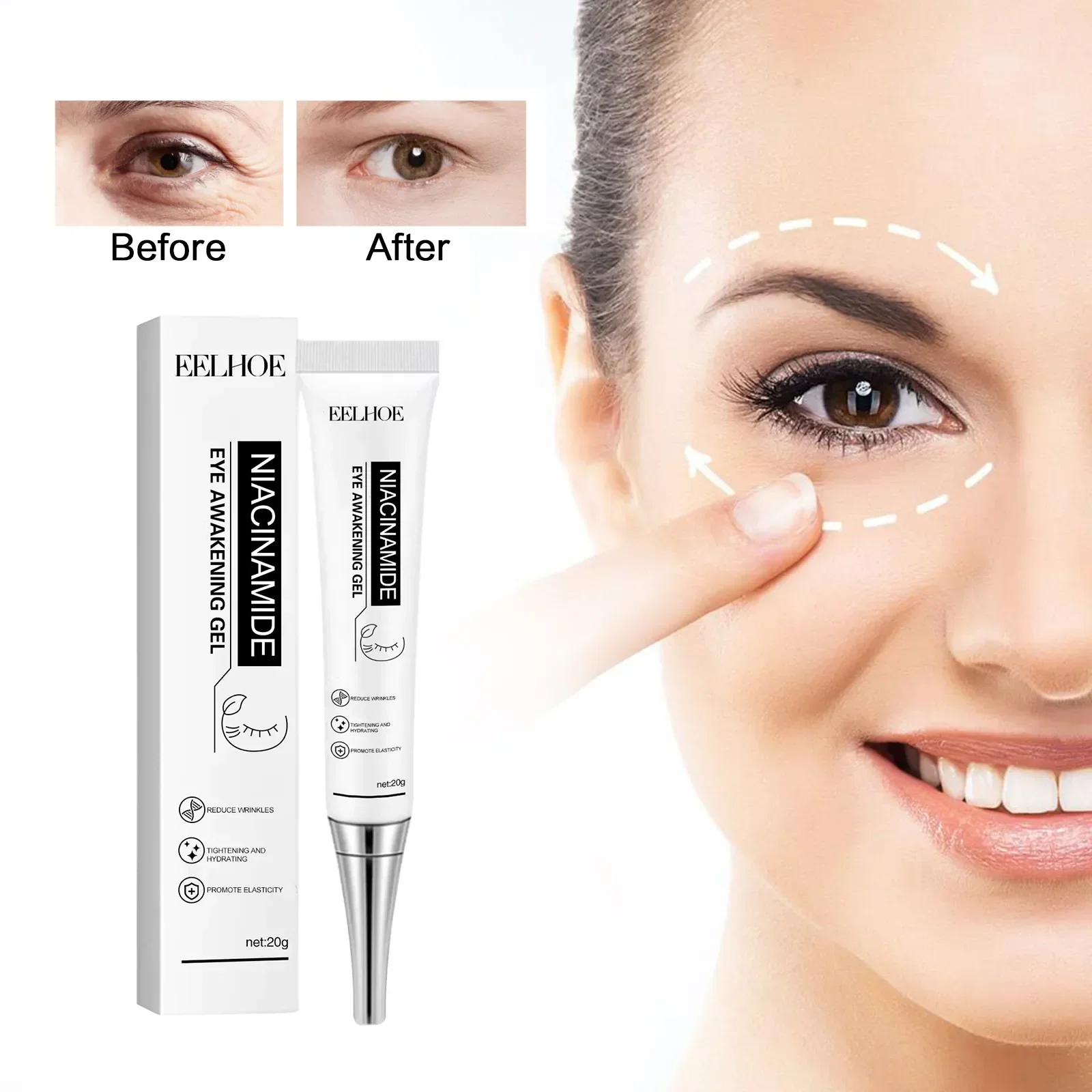 

Instant Eye Bag Removal Cream Collagen Anti-Wrinkle Firming Skin Fade Fine Lines Anti Dark Circle Puffiness Brighten Eye Care