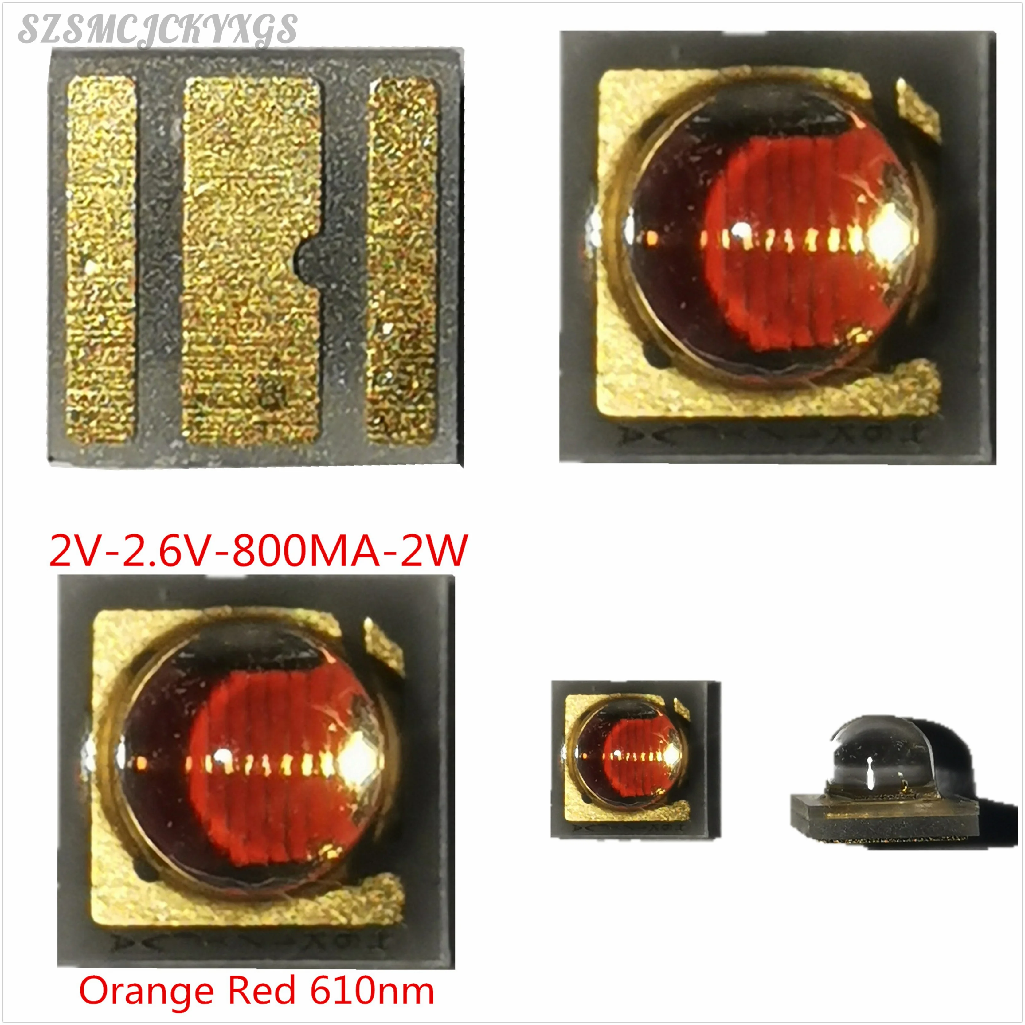 Smd High Power Led 3030 3535 5050 1W 2W 3W 5W 6W 8W 12W Rood Blauw Groen Geel 660nm 730nm Xpe Xte Xhp50 Zaklamp Biycle Licht