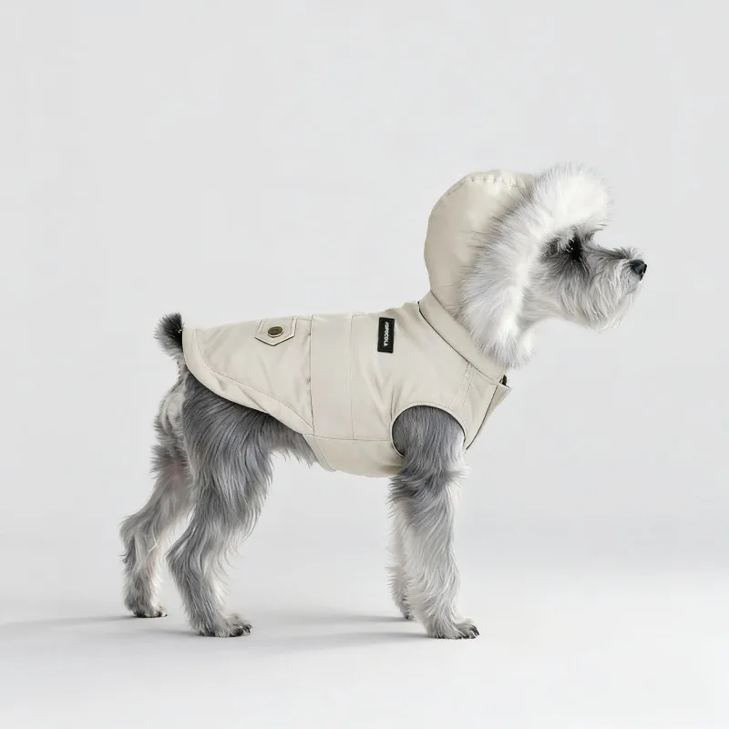 Ropa de invierno para perros 90% plumón de pato blanco chaqueta Pomerania caniche Bichon Frise Schnauzer Corgi Shiba Inu ropa para mascotas
