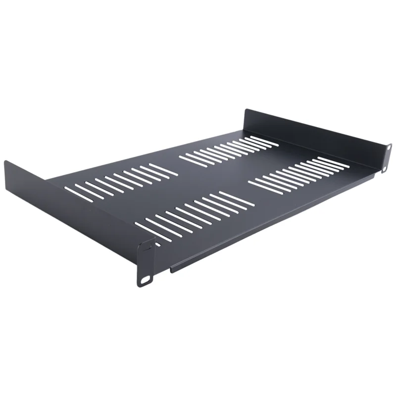 Prateleira de montagem em rack de servidor AF93-1U Bandeja cantilever ventilada para rack e gabinete de equipamentos de rede de 19 polegadas