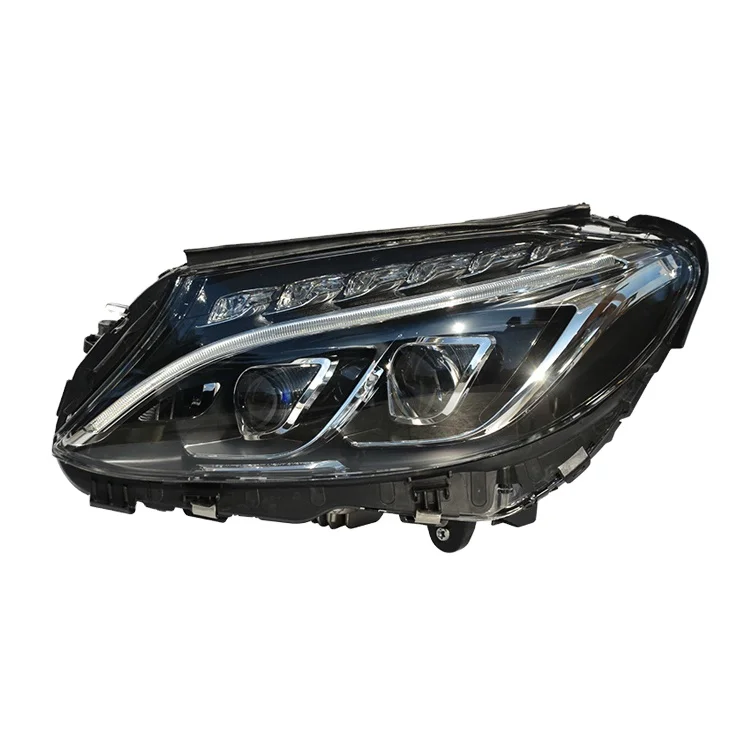

Совершенно новые заводские продажи фары в сборе с двумя линзами, светодиодные фары для Mercedes Benz C-Class W205 2014-2018