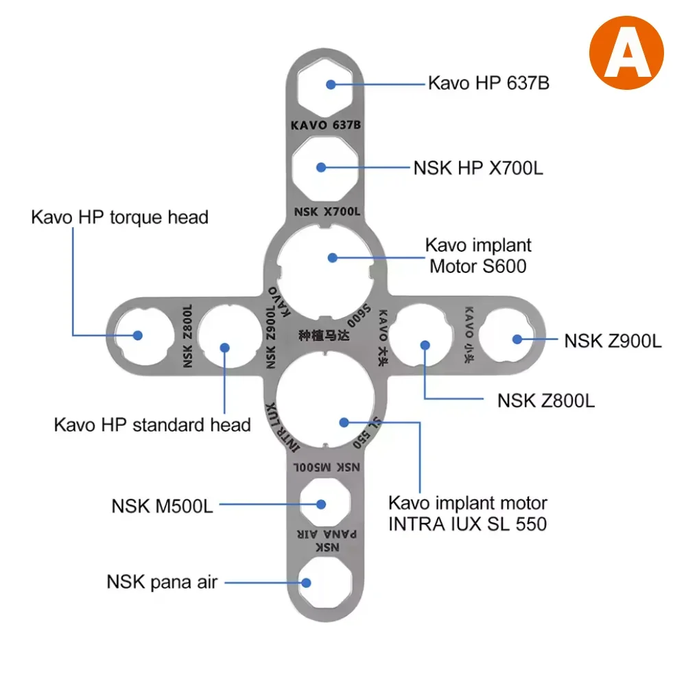 Dental Turbine Handpiece Torque Wrench NSK KAVO W&H Implant Motor Cartridge Rotor Repair Remover