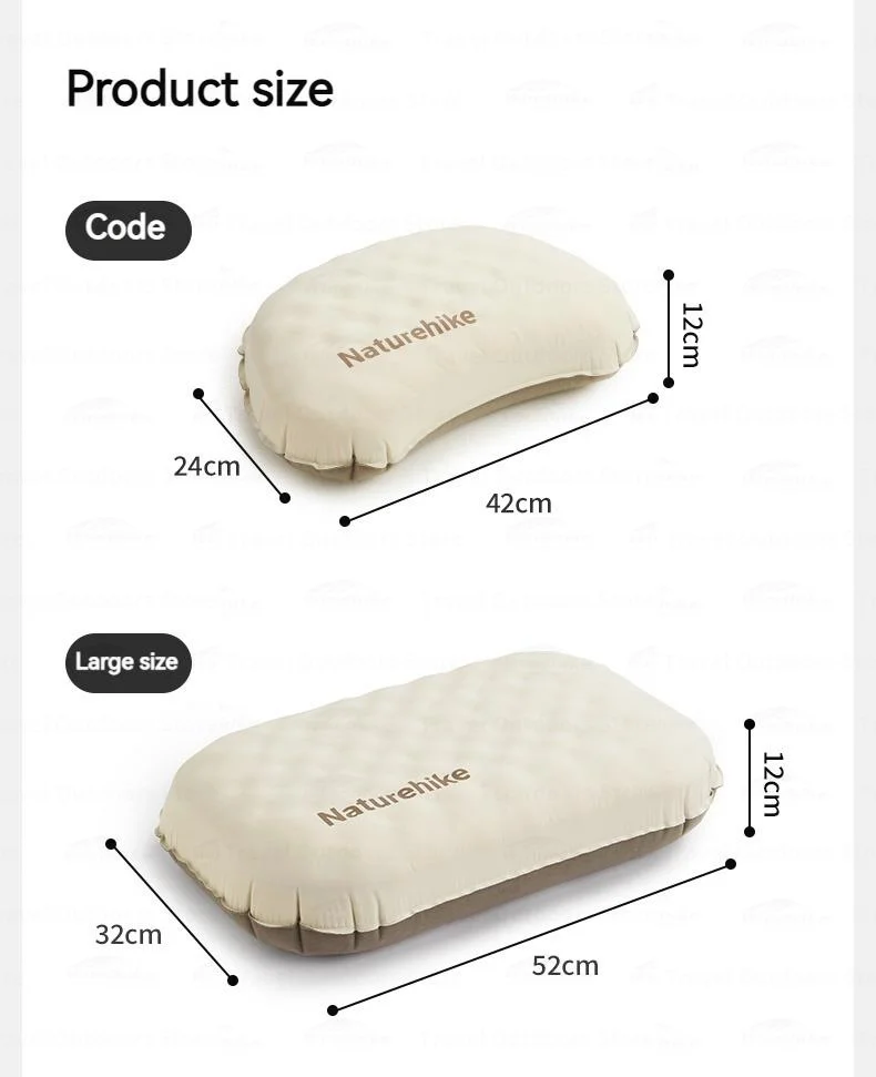 Naturehike Aufblasbares Kissen 3D-Schaumstoff Ultraleichtes Tragbares Campingkissen Outdoor Nackenschlafkissen Leises Selbstaufblasendes Reisekissen – Detail 15