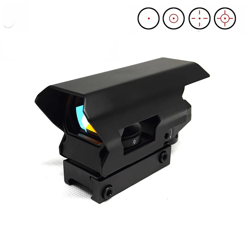 Funda protectora para mira réflex de punto rojo, cubierta protectora de cuatro puntos para caza al aire libre, equipo protector de tiro