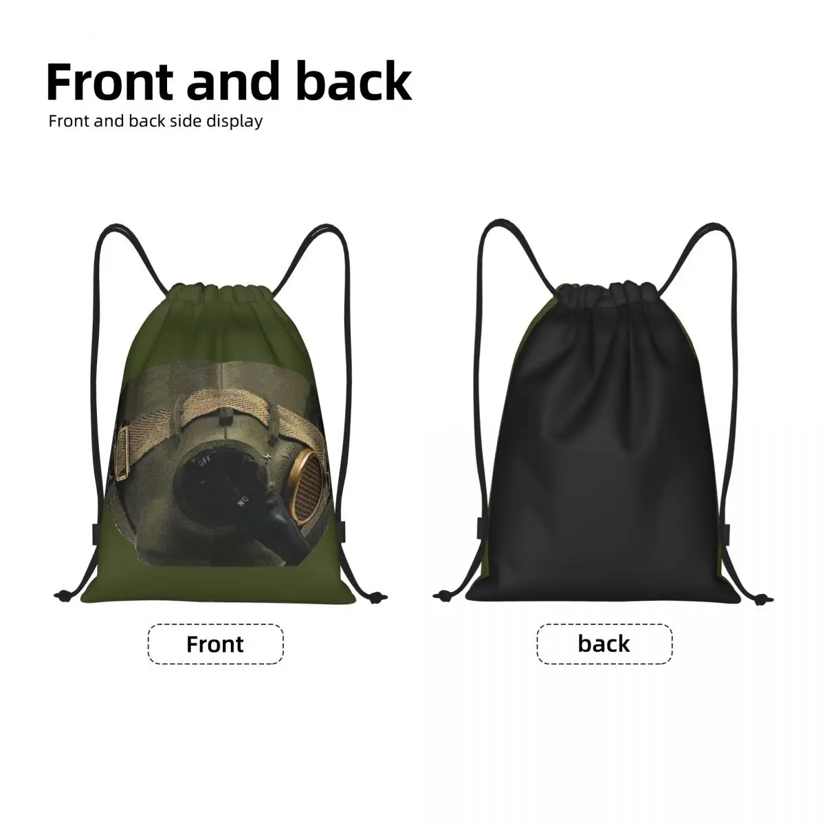 Custom Modern Fighter Pilot Helmet Drawstring Bag for Shopping Yoga Backpacks Women Men Sports Gym Sackpack