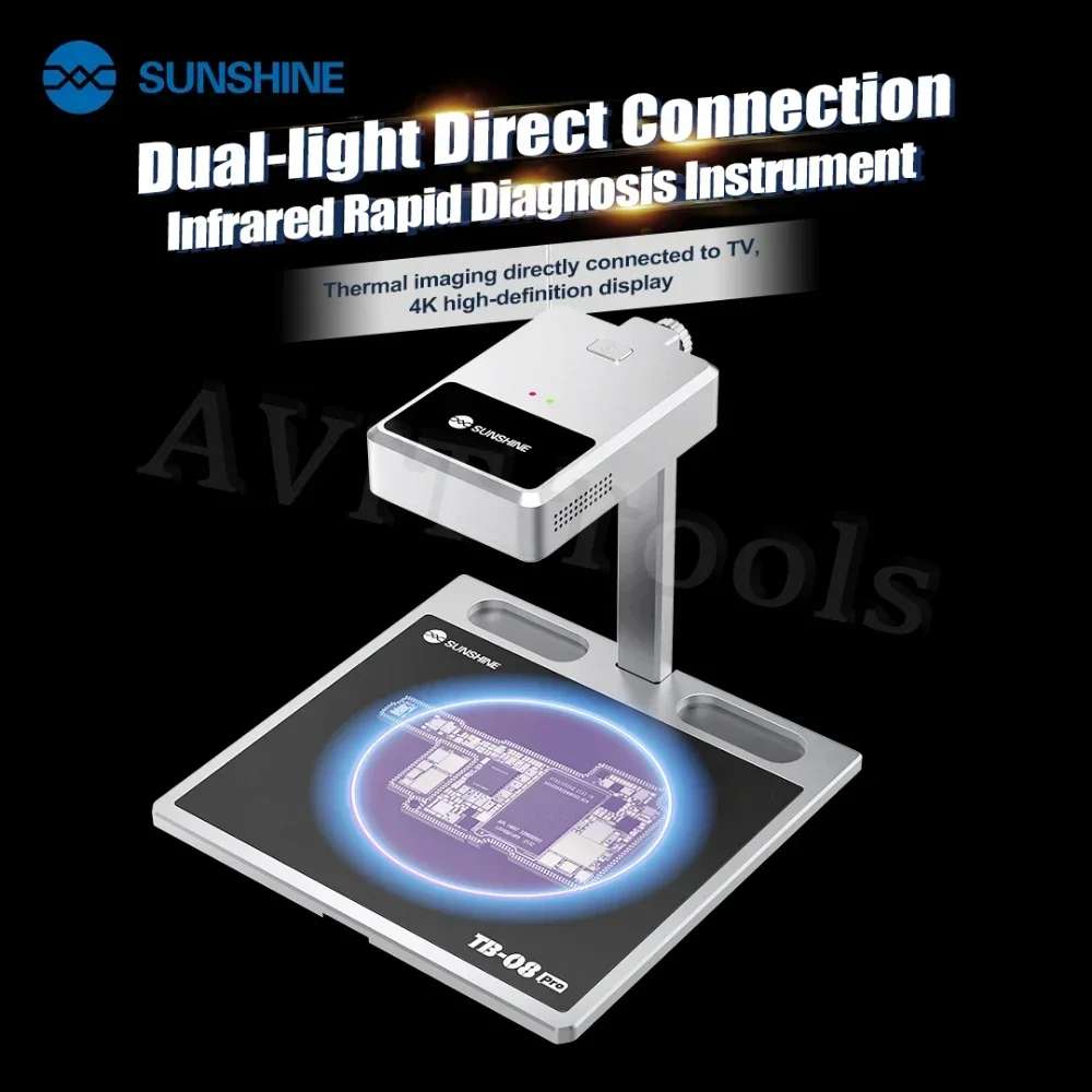 SUNSHINE TB-08 Pro Dual Light Direct Connection Rapid Diagnosis Camera Infrared PCB BGA Motherboard Maintenance Thermal Imaging