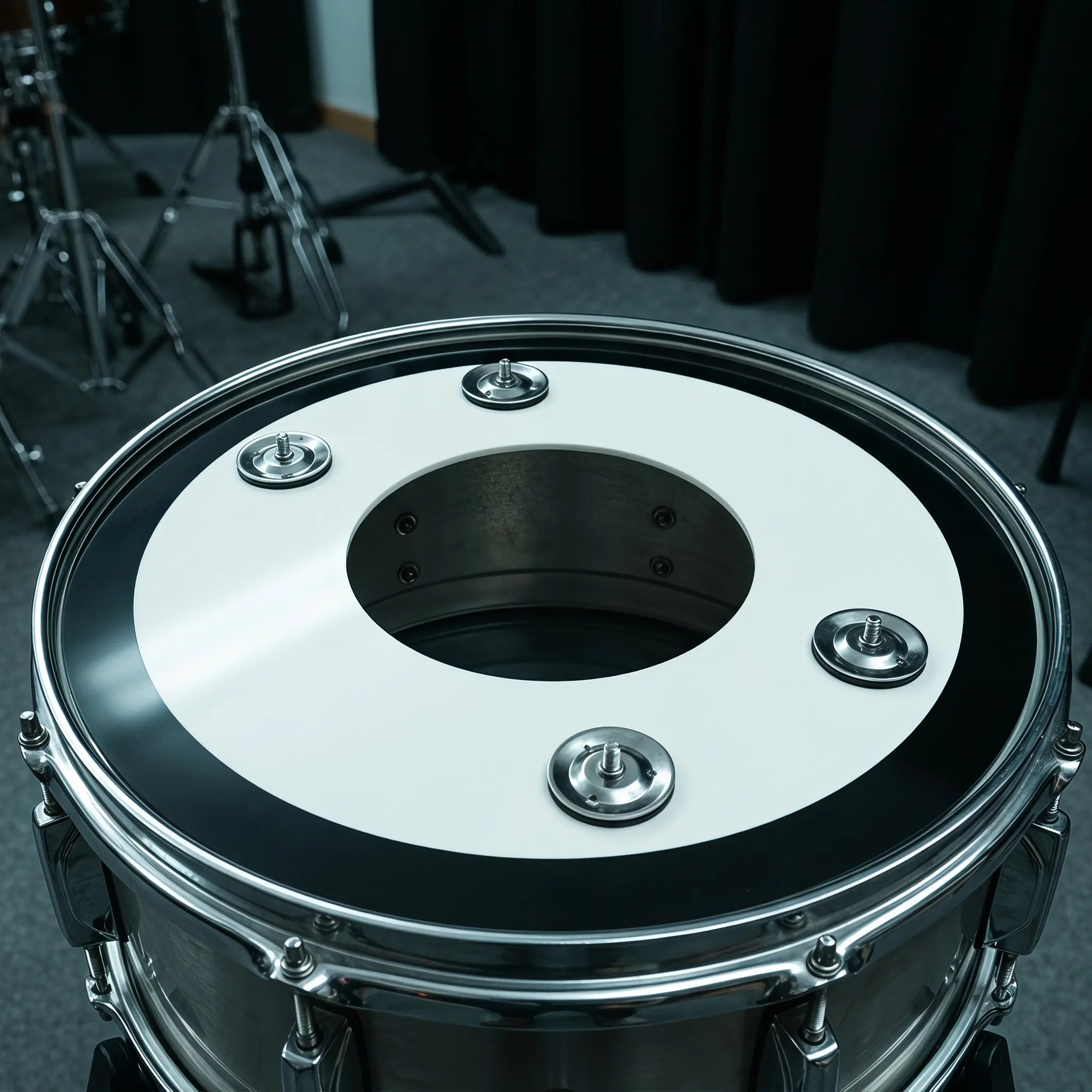 Snare Drum Dampening Rings 35CM Voice Stop Coil Drum Kit Dampening Accessory Modification Overtone Suppression Ring Practice