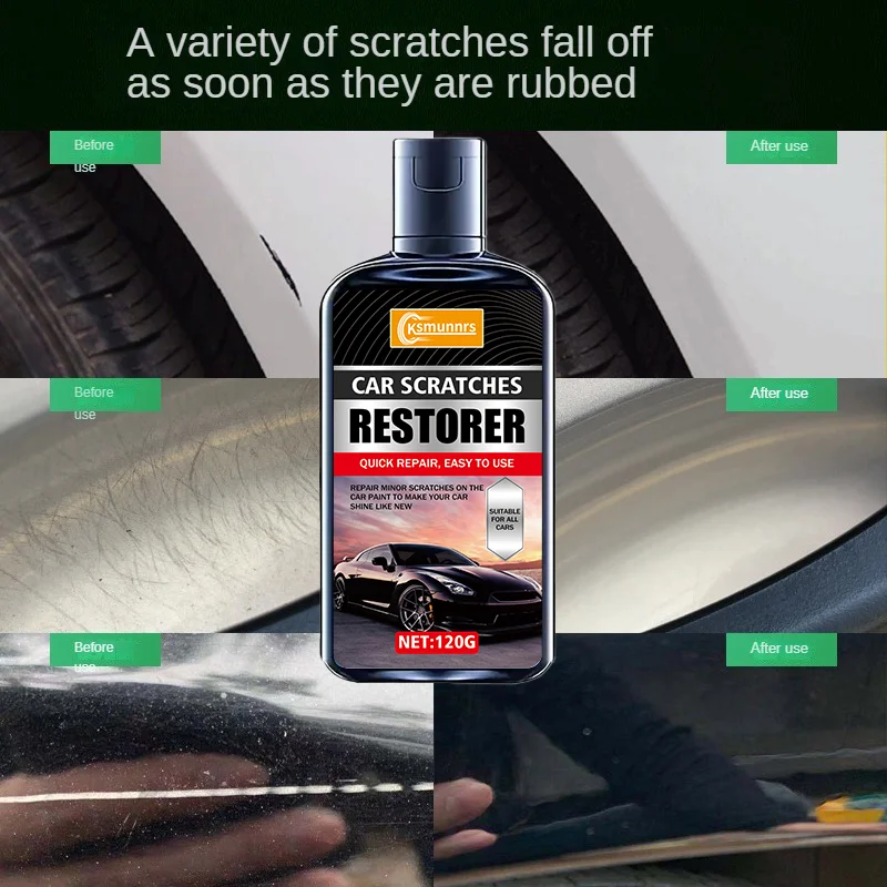 كريم إصلاح خدوش الطلاء العالمي 120 مل، كريم تلميع الإصلاح العميق، مصمم خصيصًا لإزالة خدوش السيارة بدون #1