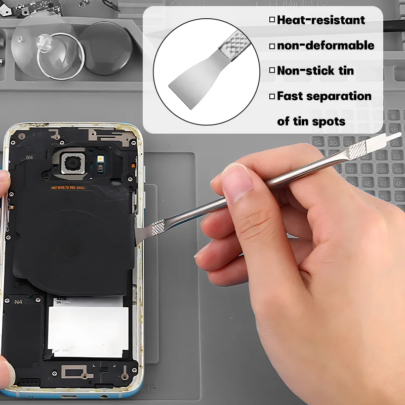 8-in-1 CPU IC Chip Repair Thin Blade Glue Remover PCB Motherboard Repair Knife for Cell Phone Electronics Repair Tool Kit