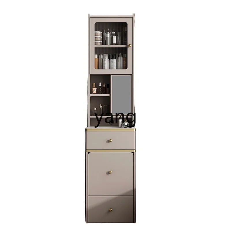 

TGF light luxury rock slab dresser small apartment multi-functional mini bedroom storage makeup table