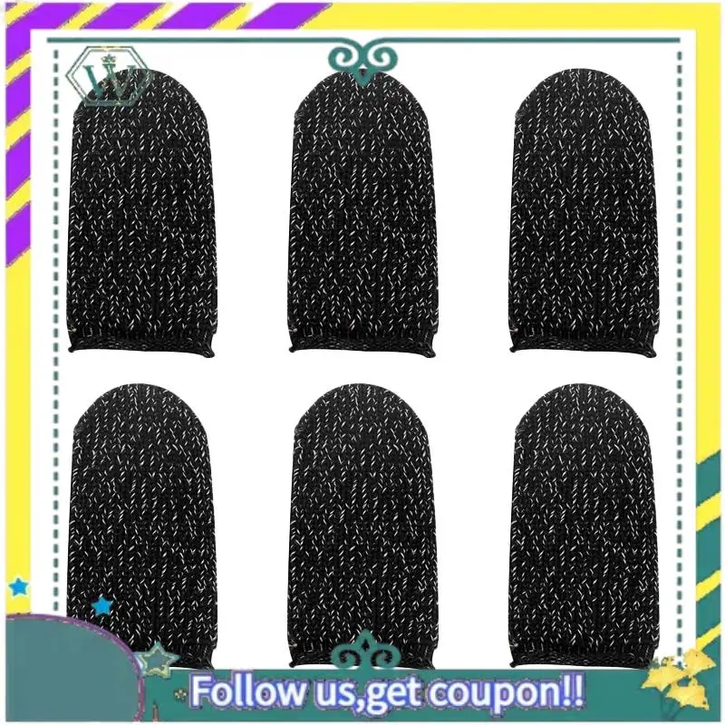 

NEW 100Pcs Mobile Game Controller Finger Sleeve Sets Anti-Sweat Reusable Breathable Full Press Screen Finger Set For PUBG