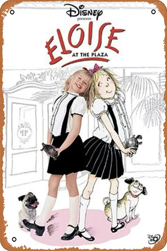 Eloise at the Plaza Movie Poster Vintage Metal Tin Sign ,Wall Decor For Bars,Coffee Bar Decor,Home Wall Decor 12X8 Inch