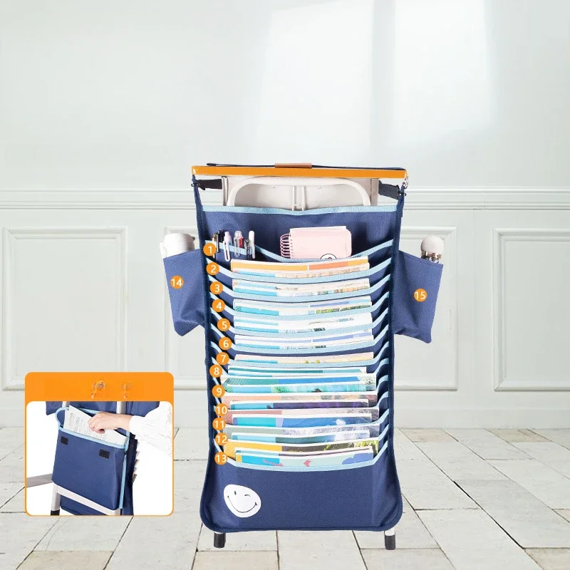 

Home Storage Organization High Appearance Side Desk Hanging Bag Saves Space Waterproof Large Capacity Anti Slip Detachable