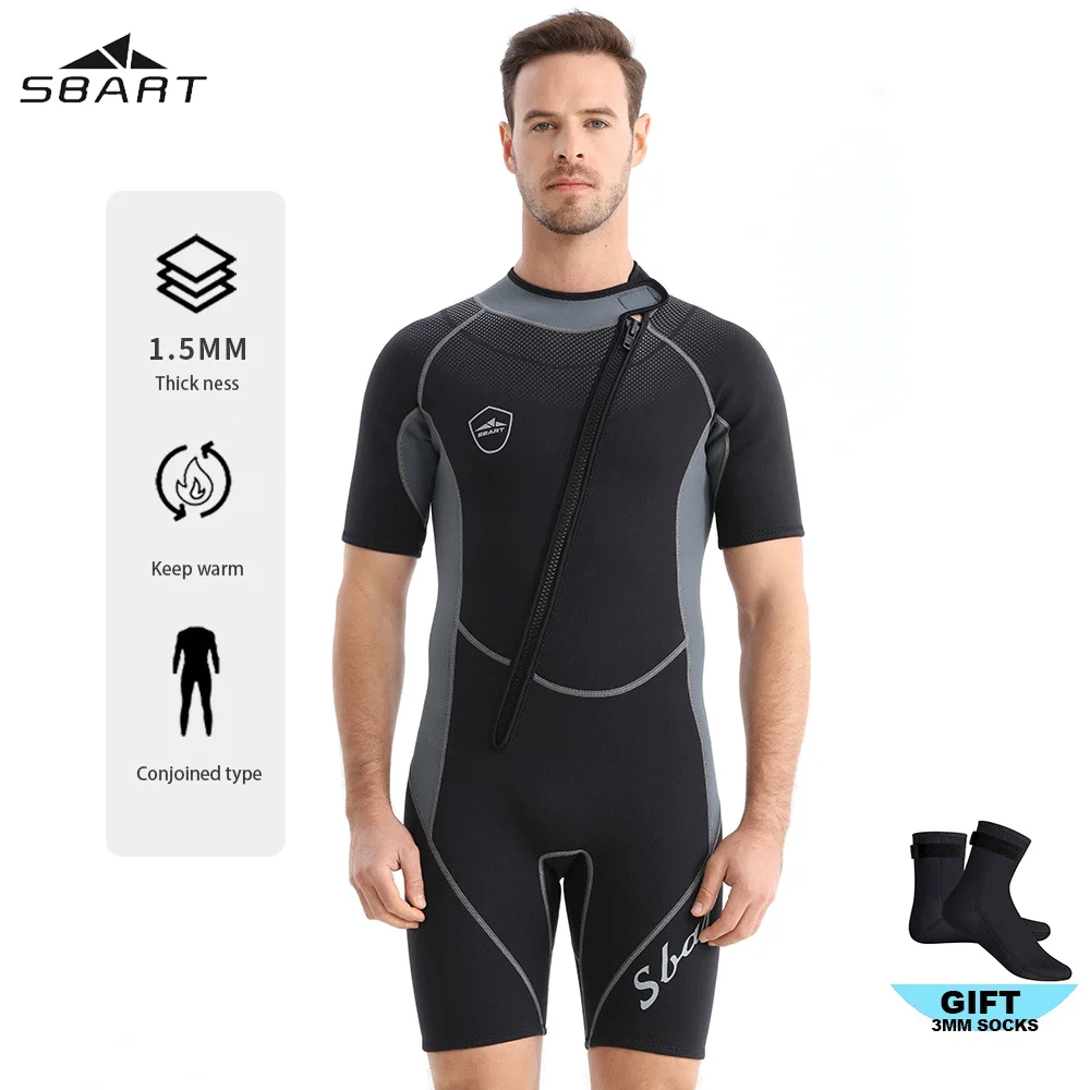 

Wetsuit Man Surf Suit 1.5mm Neopreno Kitesurf Diving Suit Snorkeling Swimwear Rash Guards Kayaking Clothing Male Swimsuits