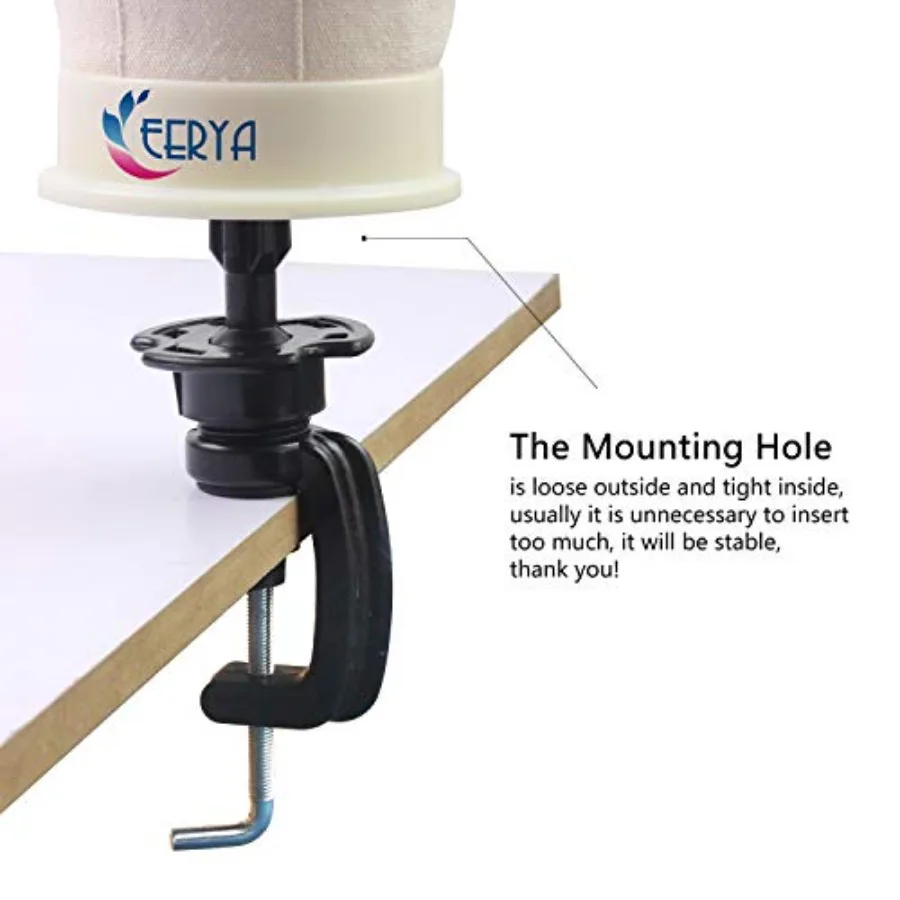 مجموعة رأس كتلة قماشية مقاس 2124 بوصة لعرض الشعر المستعار ونسيج الشعر: رأس عارضة أزياء للتصفيف مع فتحة تثبيت لحامل C تتضمن H #6