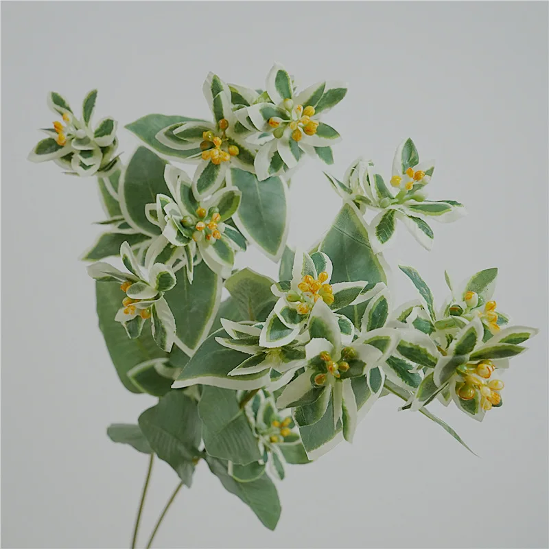 

4 шт., имитация зеленого растения, одна ветка, лист, настольная гостиная, украшение для дома, реквизит для фотосъемки, свадебный декор