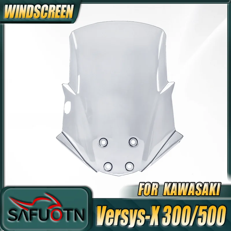 

Windscreen Windshield Fly Screen Shield Wind Deflector For Kawasaki Versys-X 250 300 2017-2025 Versys-X300