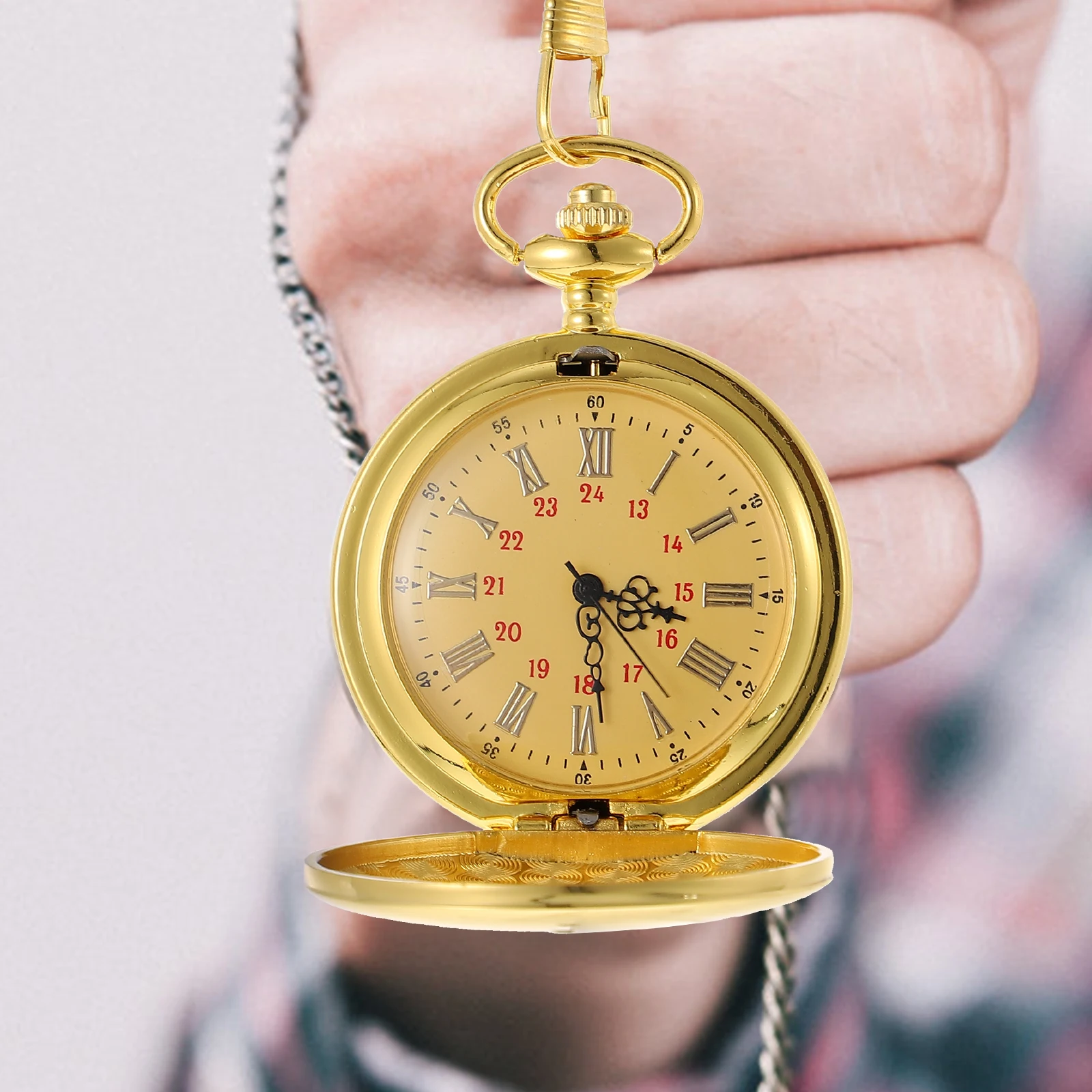 

Pocket Watch Retro Hanging Men Watches Decorative Wooden Vintage Smooth Unique Precise Timing Portable