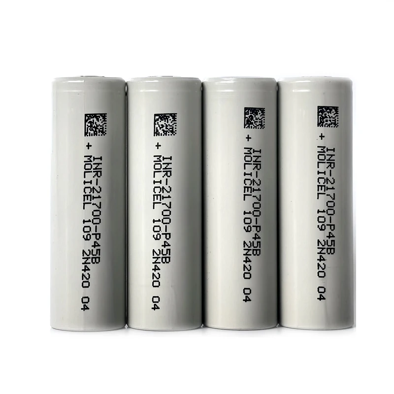 10pcs/lot Original Molicel P45B 21700 Battery 4500mAh Li-ion Rechargerable Batteries 45A 3C ultra-low temperature discharge