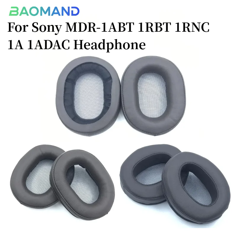 

2pcs/pairs Leather Headphone Foam For Sony MDR-1ABT 1RBT 1RNC 1A 1ADAC Headset Ear pads Cushion Replacement Covers Accoriess