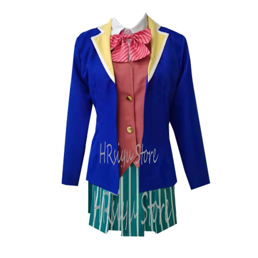 Women Cosplay Satou Matsuzaka Costume School Uniform Suit Sailor Halloween cos customized